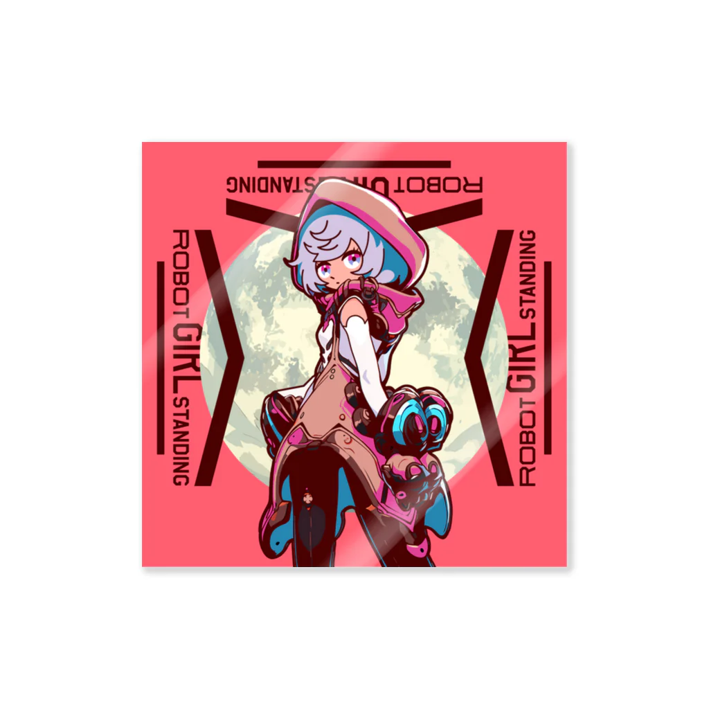 KOHISHITO_CREATIVEのROBOT GIRL 002 Sticker