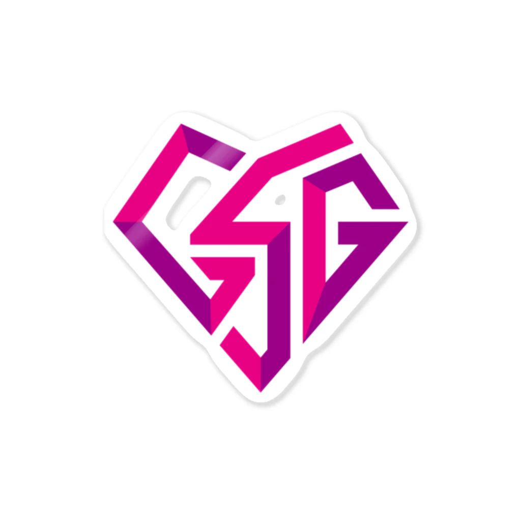 G-STAR Gamingのじすたげハートロゴ(ピンク) Sticker