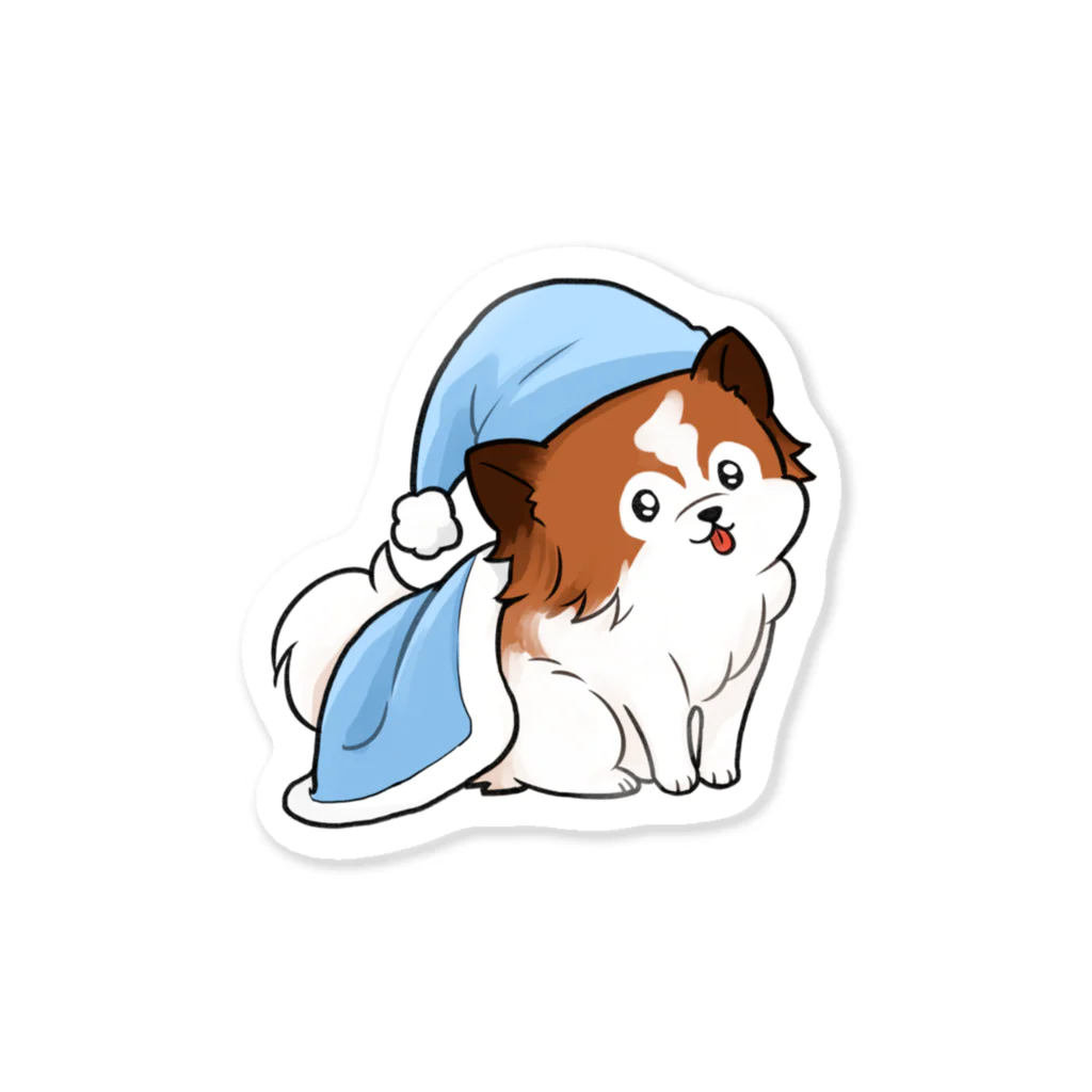 椎名さんのホンヨミのおやすみ犬 ステッカー Sticker