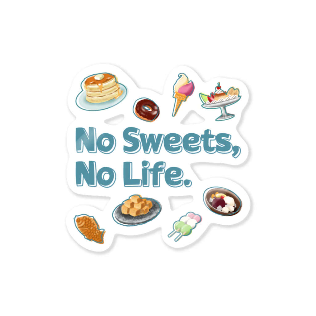 SU-KUのNo Sweets,No Life. Sticker