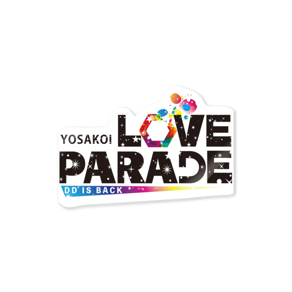 DDよさこいチームのYOSAKOI LOVE PARADE !! ステッカー