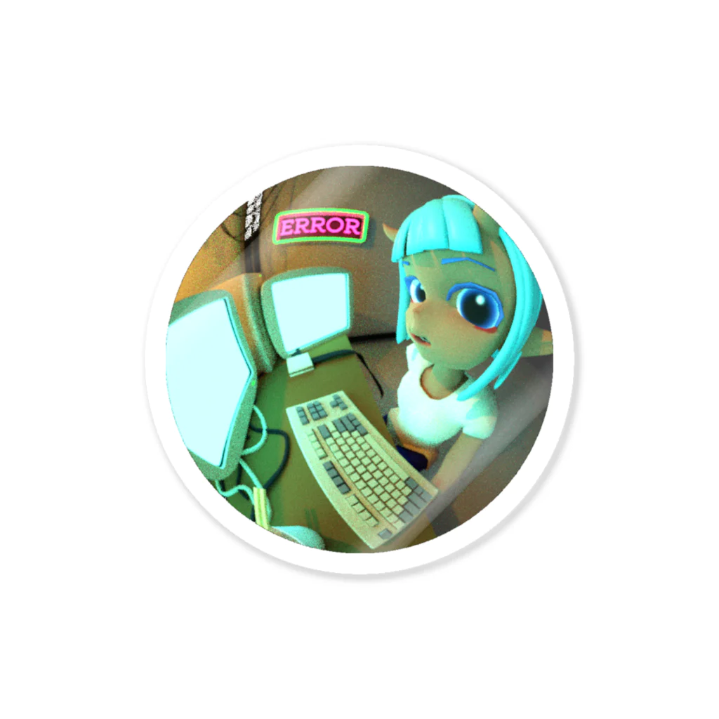 bunbunbububunのcoder girl 4 ステッカー