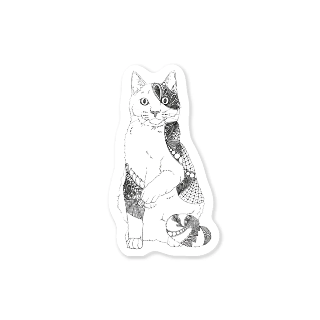 とうきちの三毛猫 Sticker