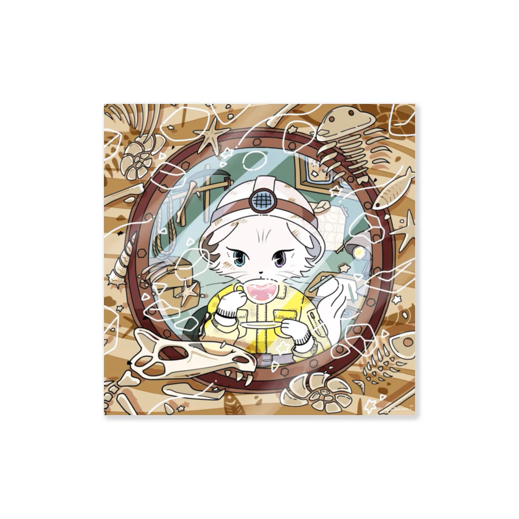 puni_catsのぷにキャット【地層】 Sticker