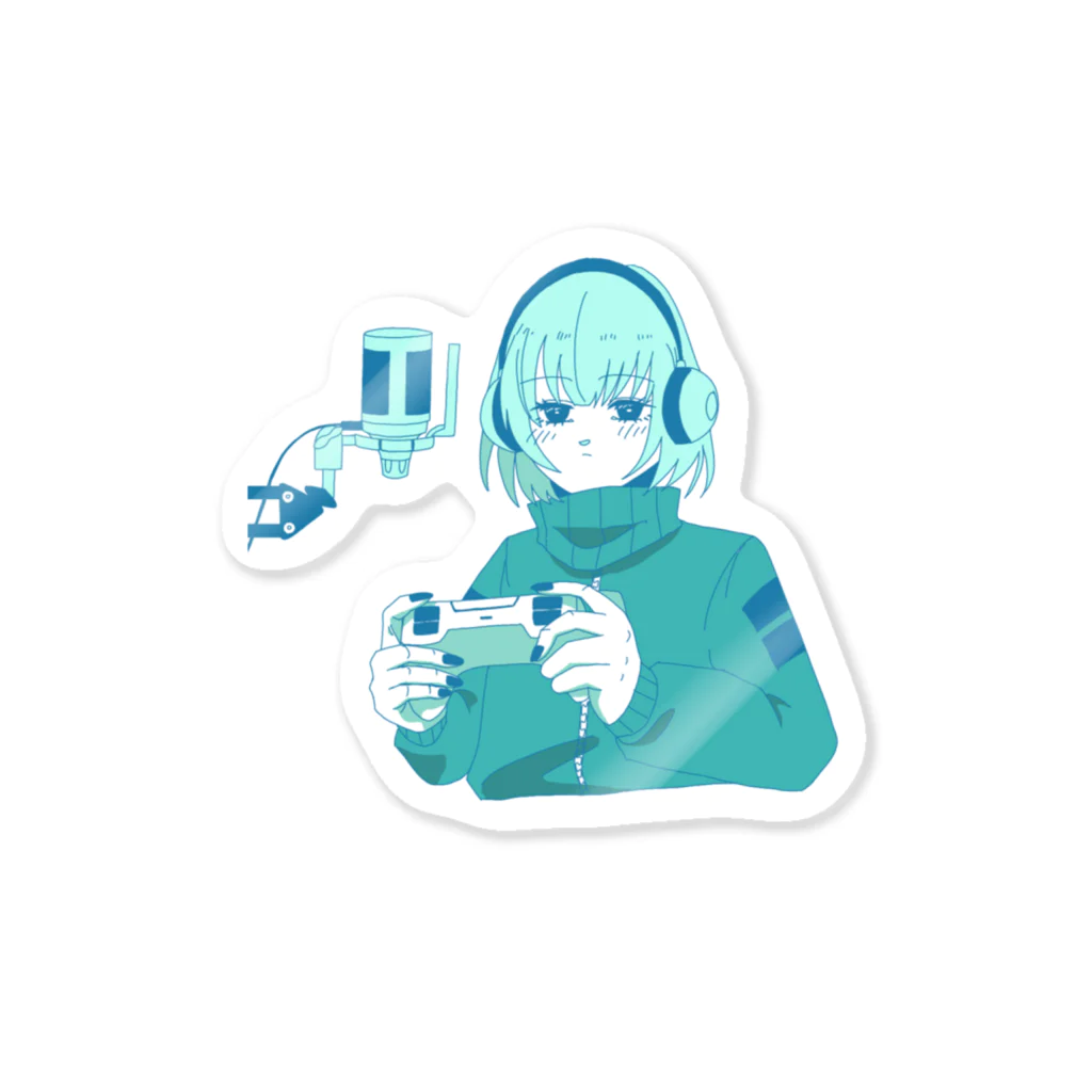 GMSRのゲーマーガール(ボイチャ)T Sticker