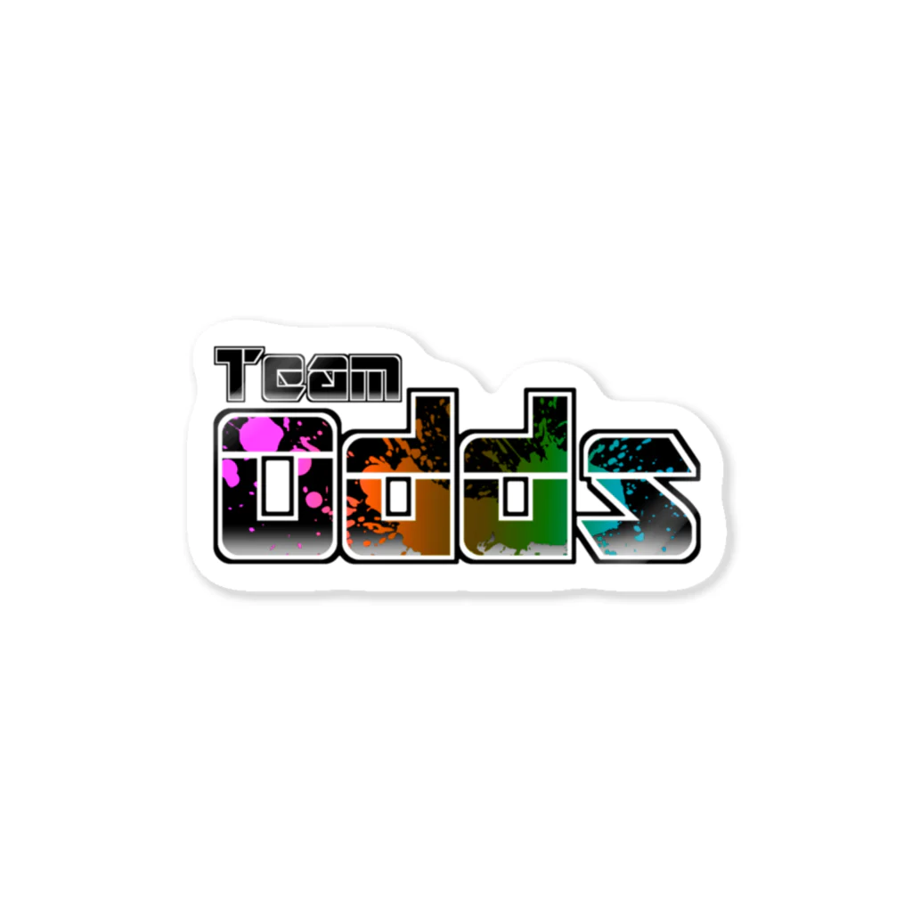 TeamOdds‐チームオッズ‐のTeamOdds ブラックロゴマーク ステッカー