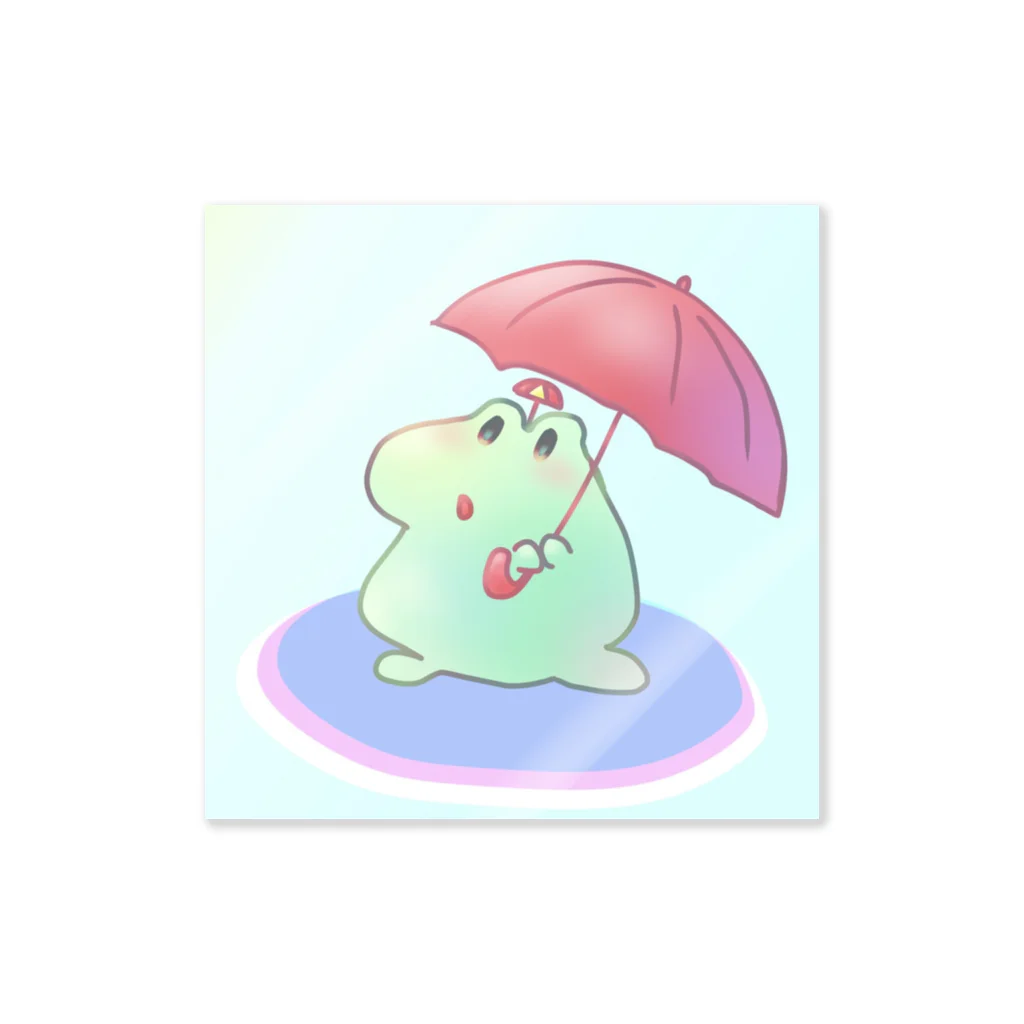 pina_pina_breadの梅雨のカエルちゃん Sticker