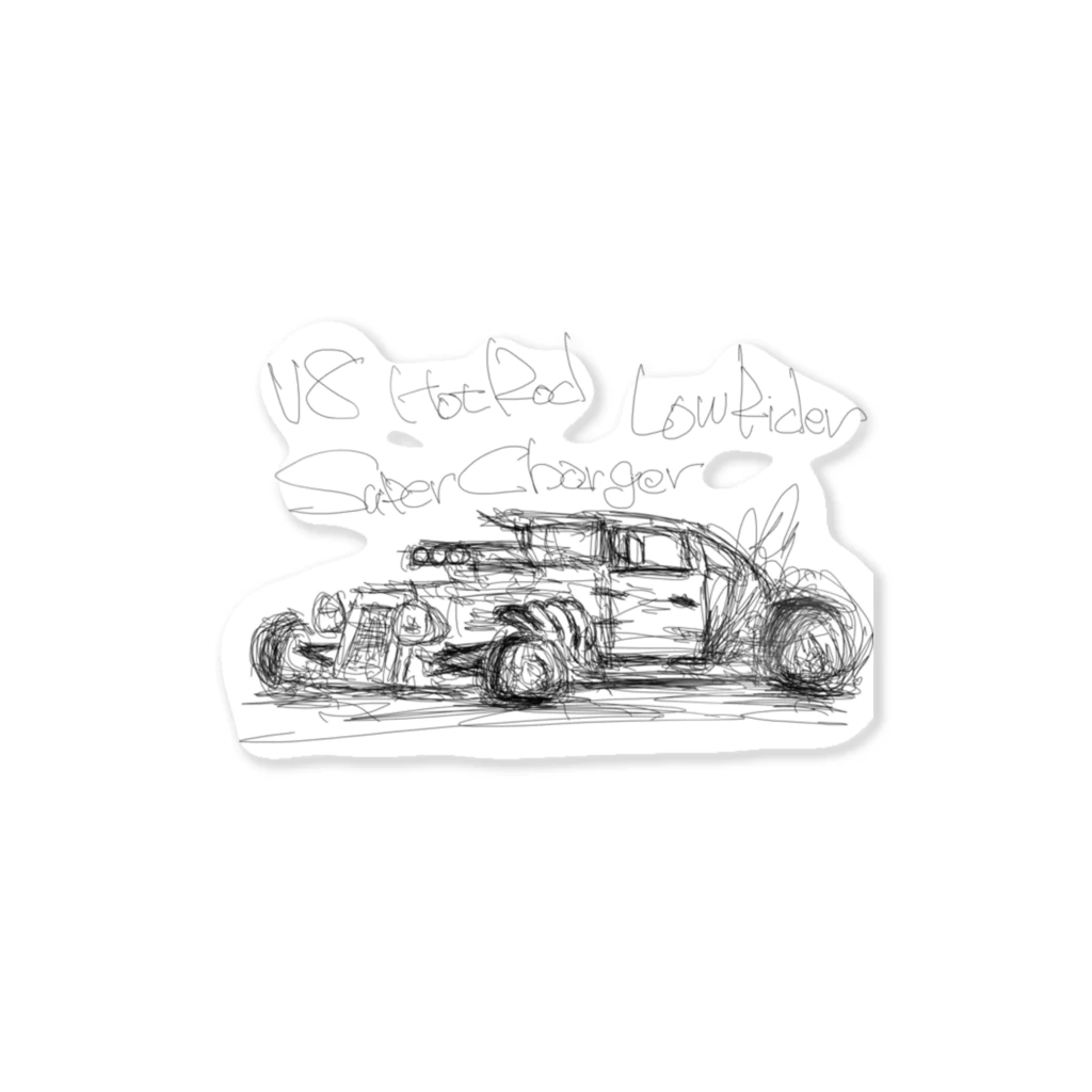 スタジオばんやのHotrod Sticker