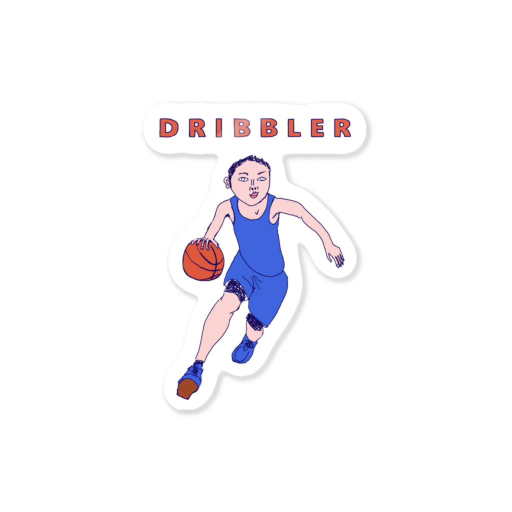 NIKORASU GOのバスケットデザイン「ドリブラー」＜英語バージョン＞＜tシャツ　パーカー　スウェット　ETC＞ Sticker