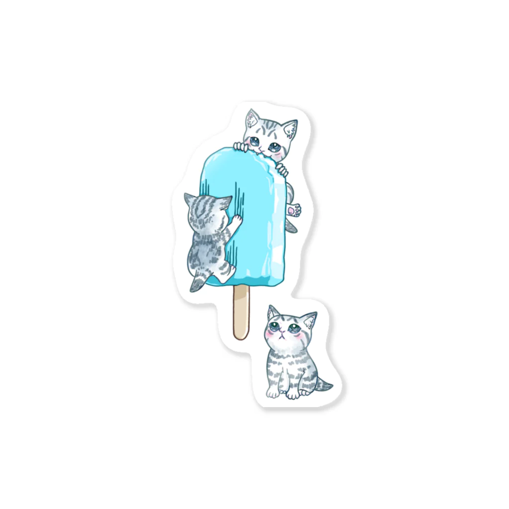 nya-mew（ニャーミュー）のもう一本ほしいニャ Sticker