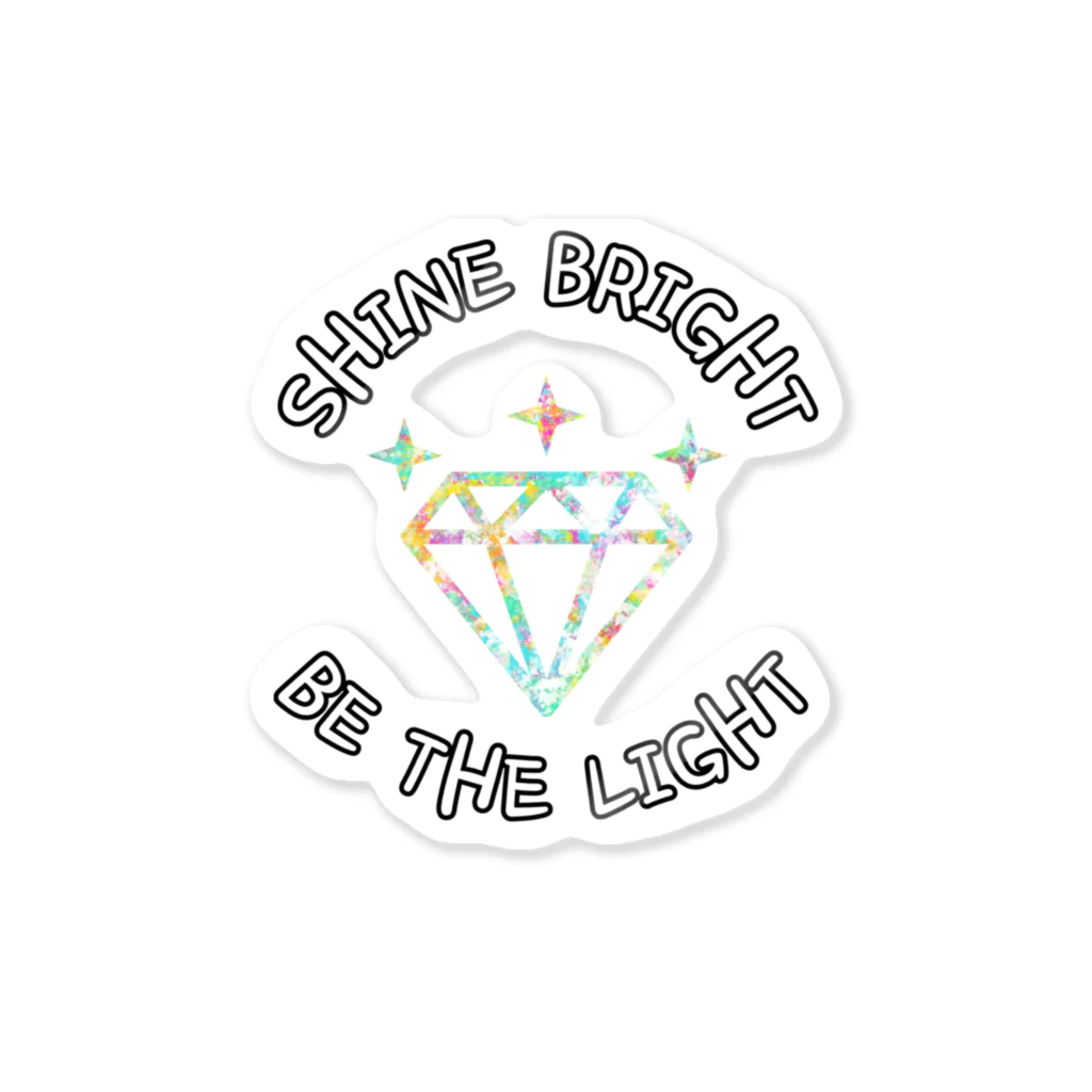 jsprintstudioのShine Bright, Be the Light ステッカー