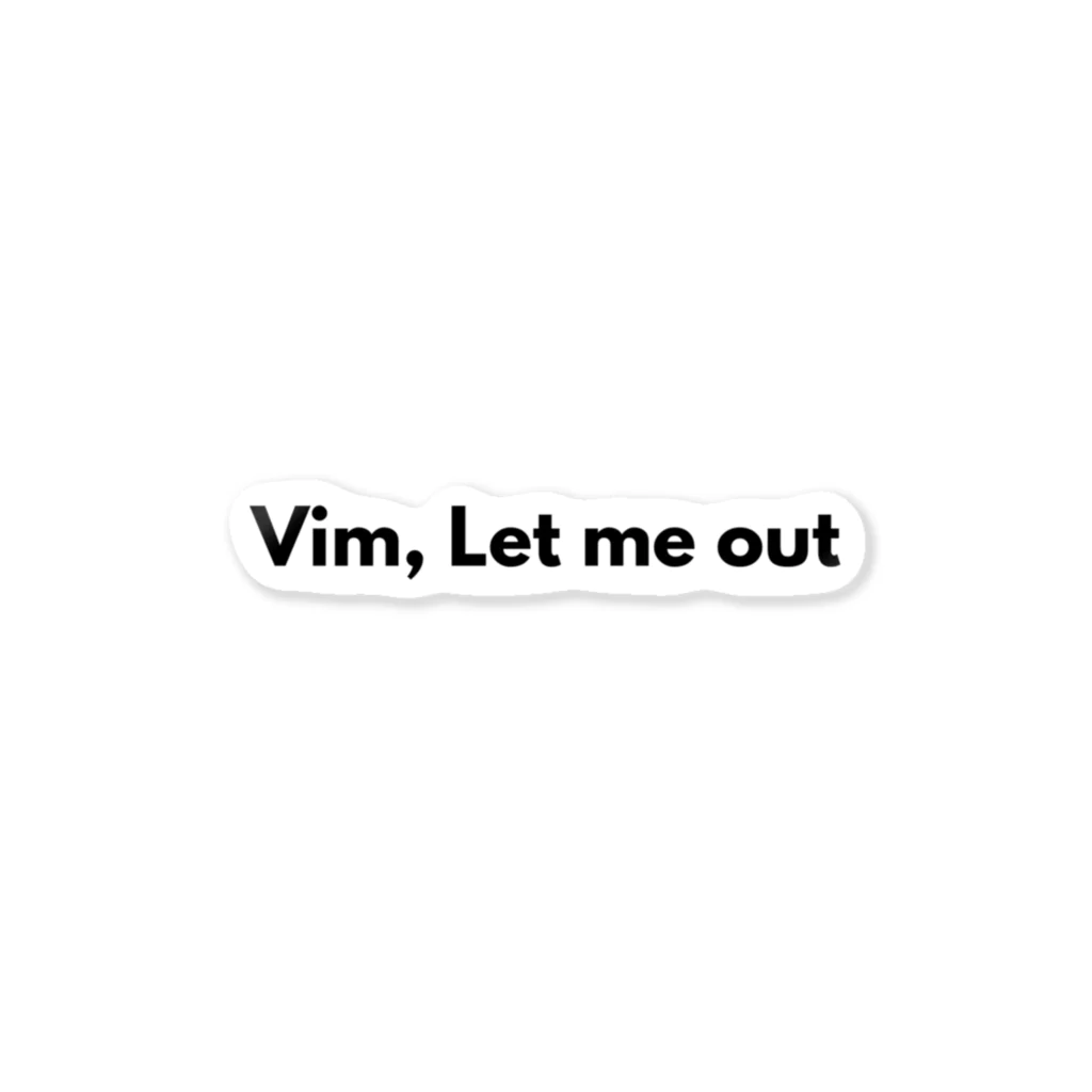 blauのVim, Let me out ステッカー