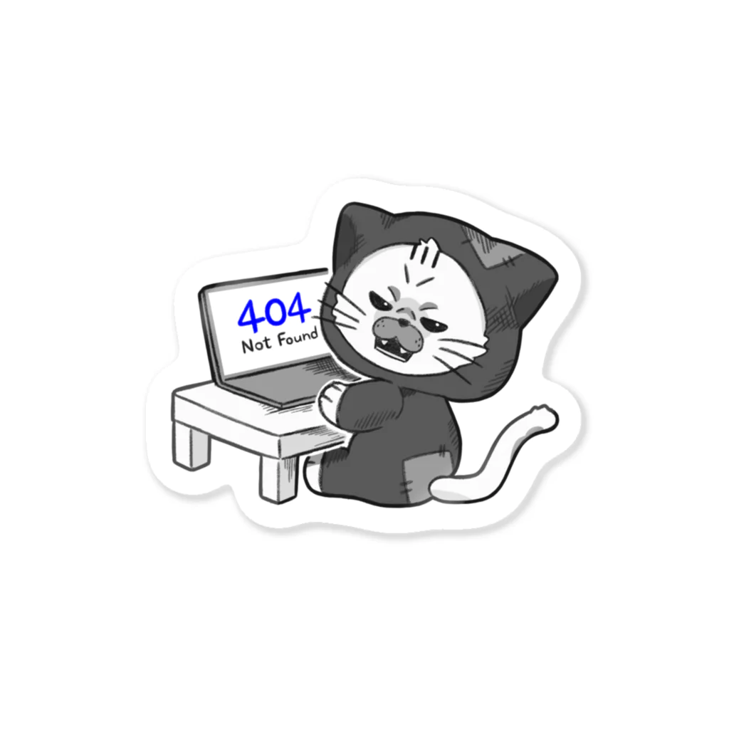 越後屋グッズ店のブランクくん404エラー Sticker