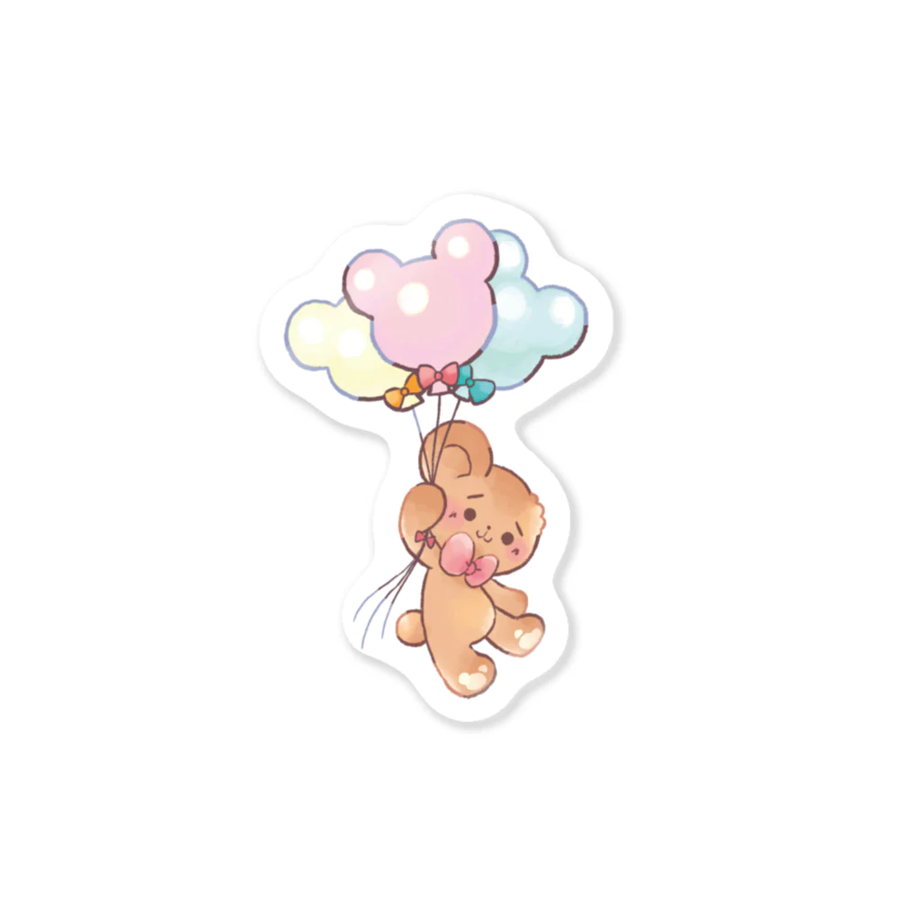 もげこ道の風船もげこちゃん Sticker