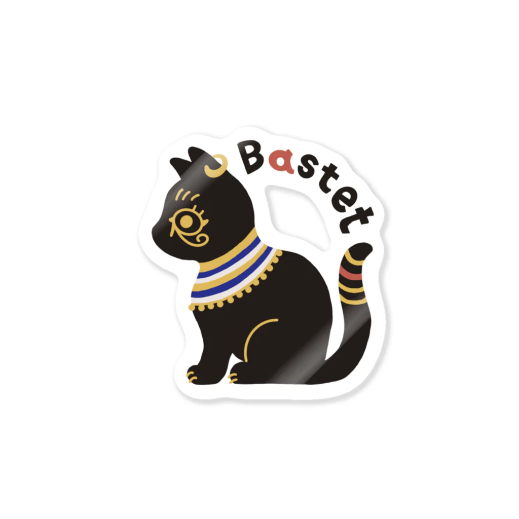 LAP CATs ＊hizaneko＊のバステト神（ベビちゃん仕様）文字凸バージョン Sticker