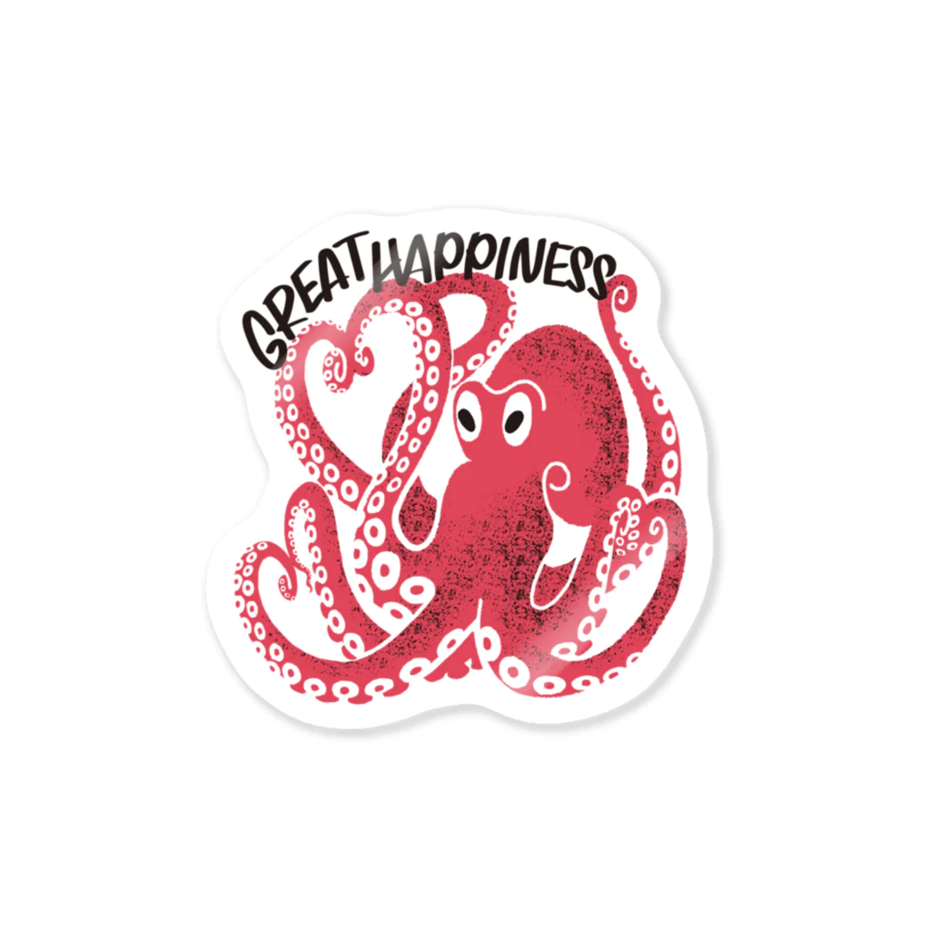 necodake 支店のGREAT HAPPINESS Sticker