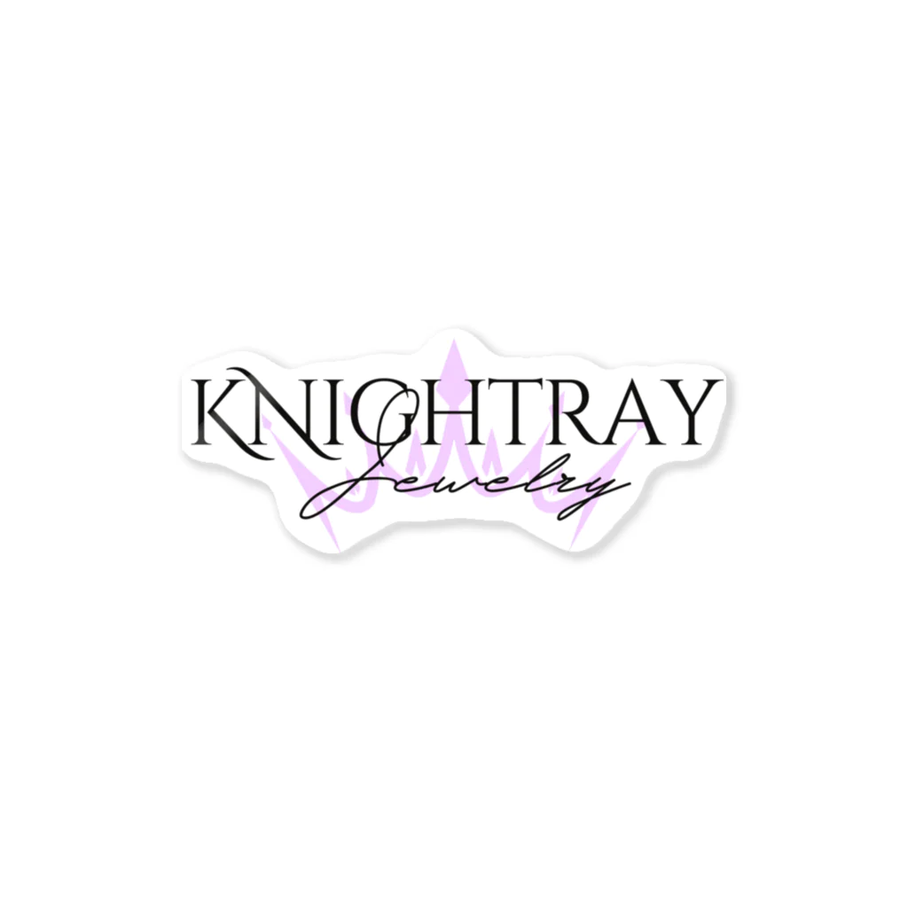 宮川出前館にっぽん支店のKnightray ミニロゴ BLACK ステッカー