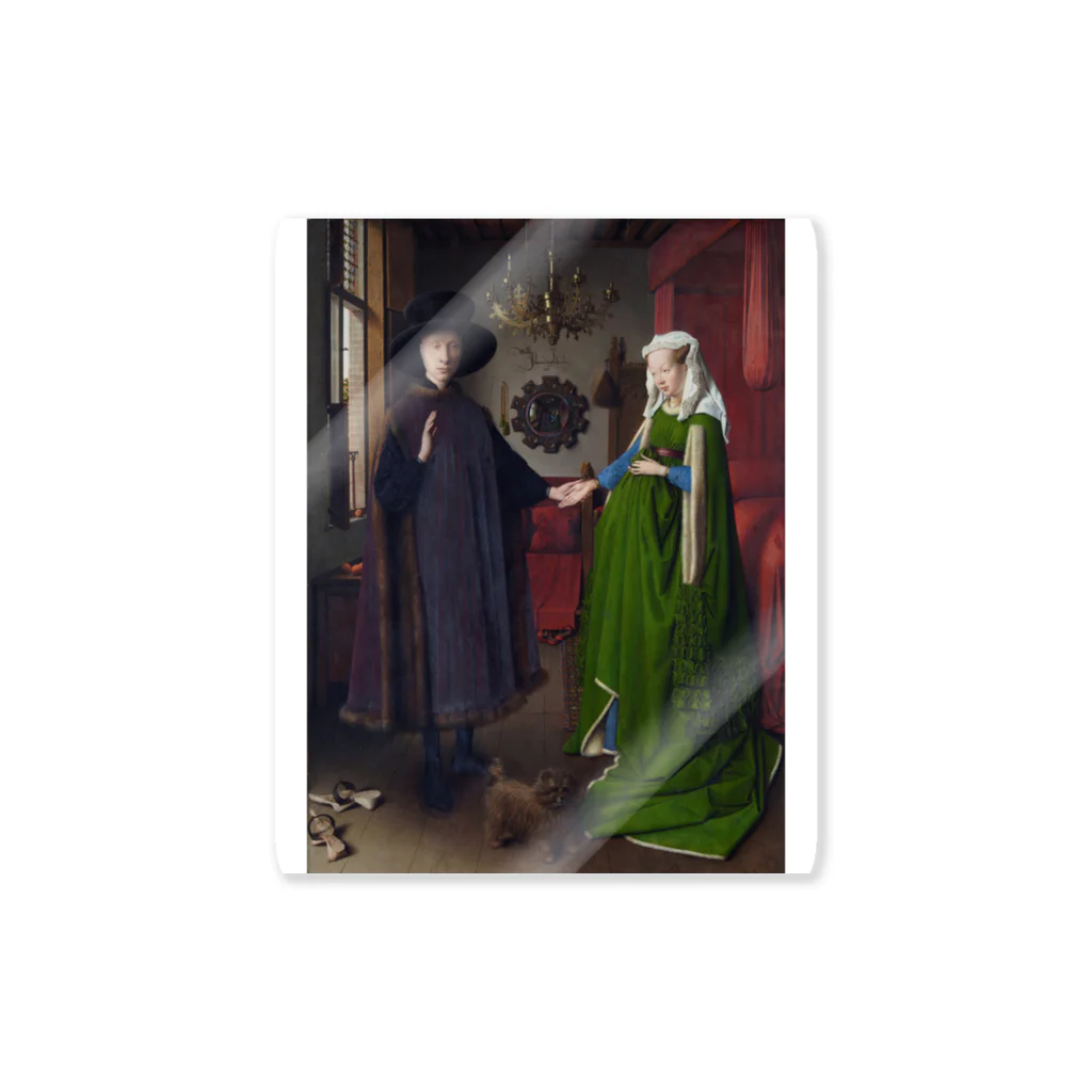 世界美術商店のアルノルフィーニ夫妻像 / The Arnolfini Portrait Sticker