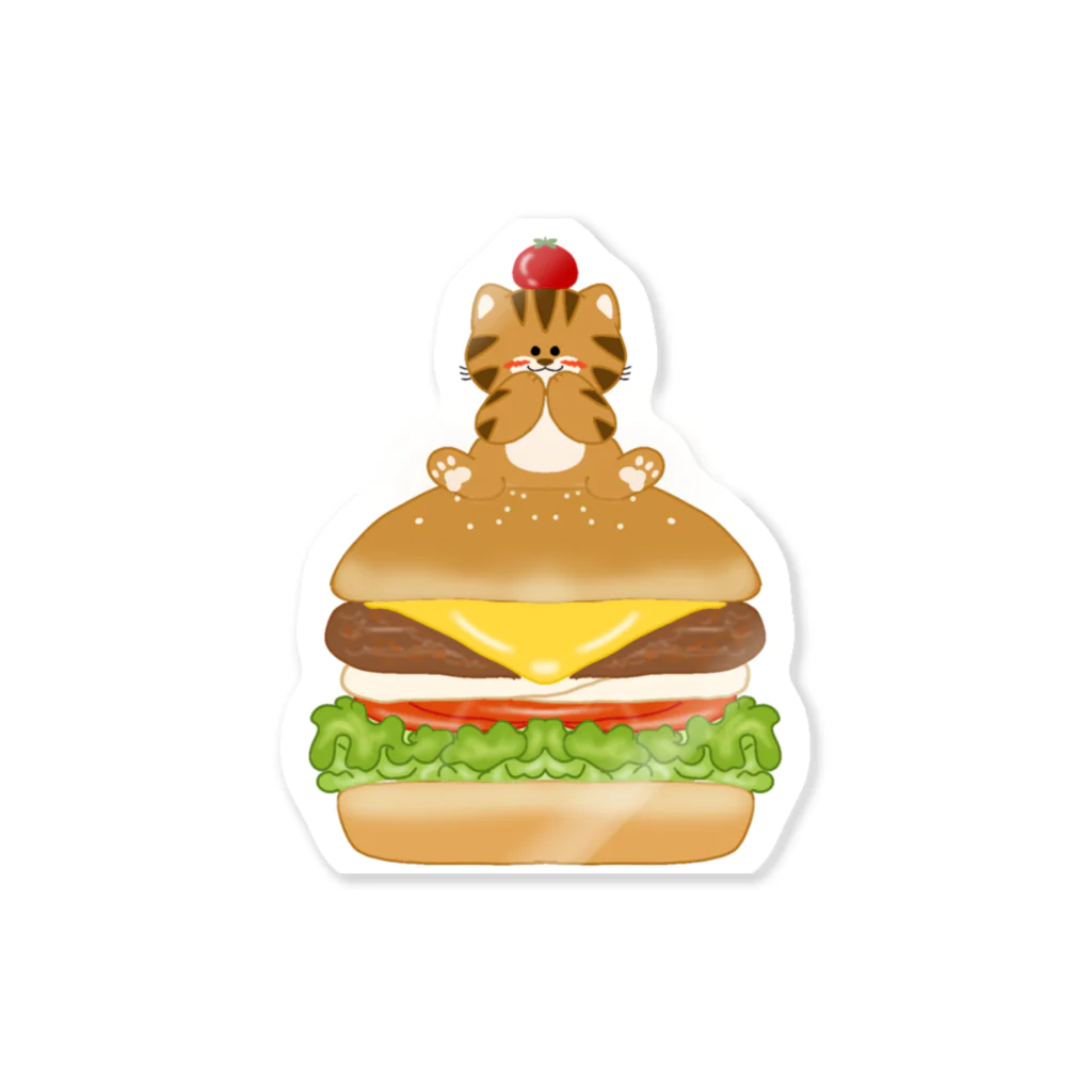 大林ゆこのにゃんバーガー Sticker