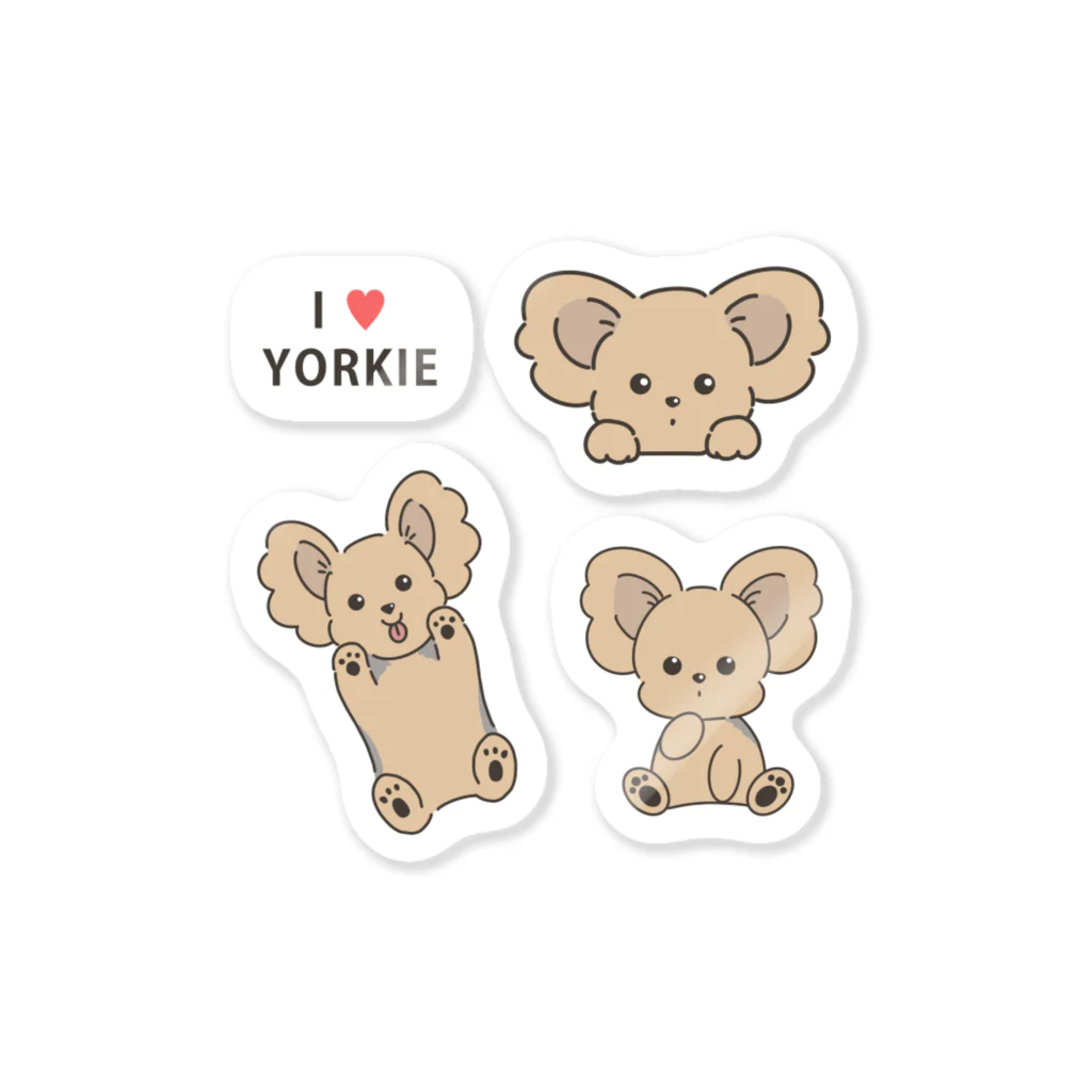 YORKIE DAISUKI～ヨーキーグッズ～のヨーキー ステッカー