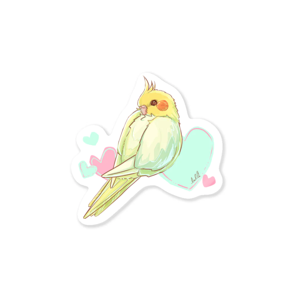 らる_haruの見返りオカメインコ Sticker