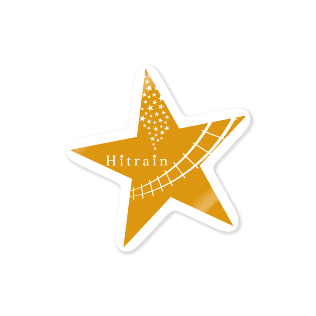 hitstarのHitrainステッカーイエロー ステッカー