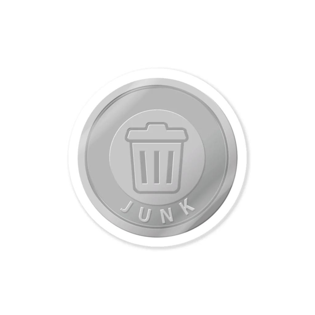 JUNKCOIN officialのJUNKロゴ ステッカー