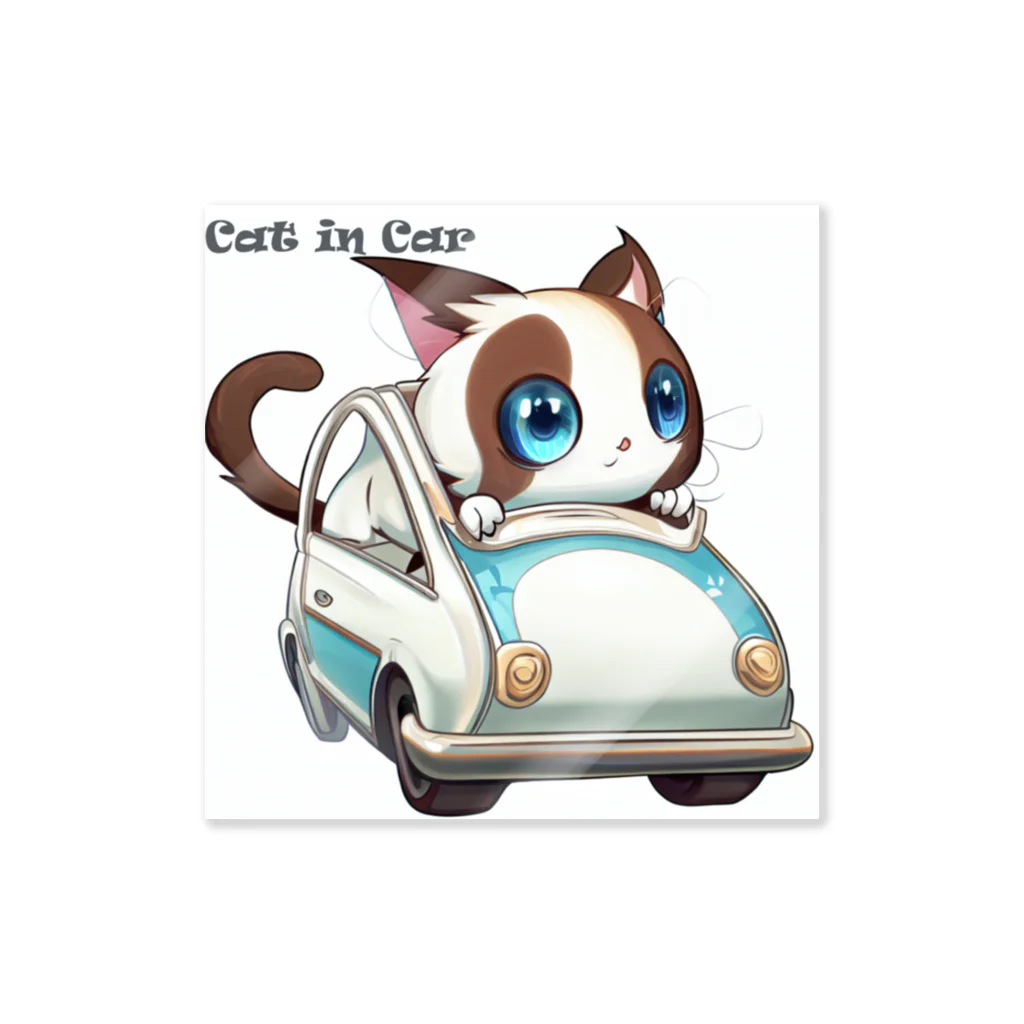 paprika_39の車に猫がいますステッカー！ Sticker