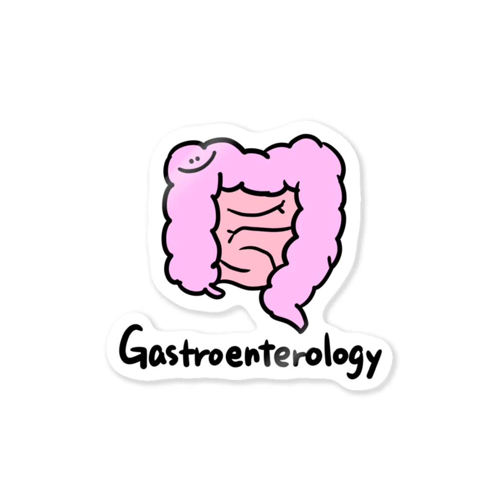 Dr.pepepe の陽気な血球やさんのGastroenterology-Intestine Sticker