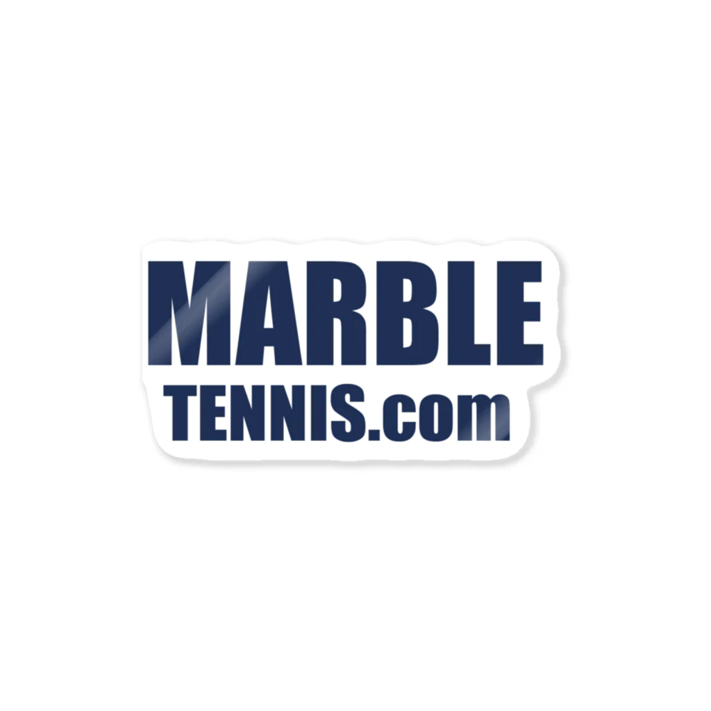 MABLE-TENNIS.comのMARBLE TENNIS.com (Navy logo） ステッカー