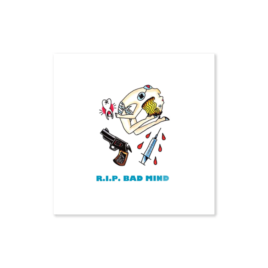 TAPEのR.I.P. BAD MIND ステッカー