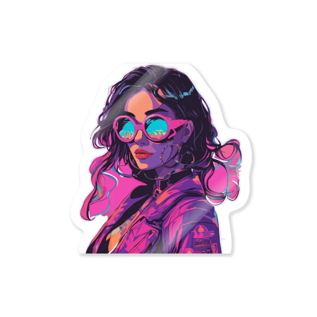 Lit17のCyber Girls Sticker