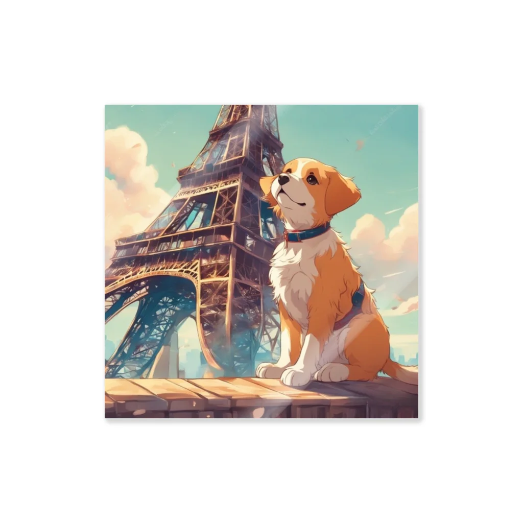 Cute-Animalsの【パリ旅行】犬くん Sticker