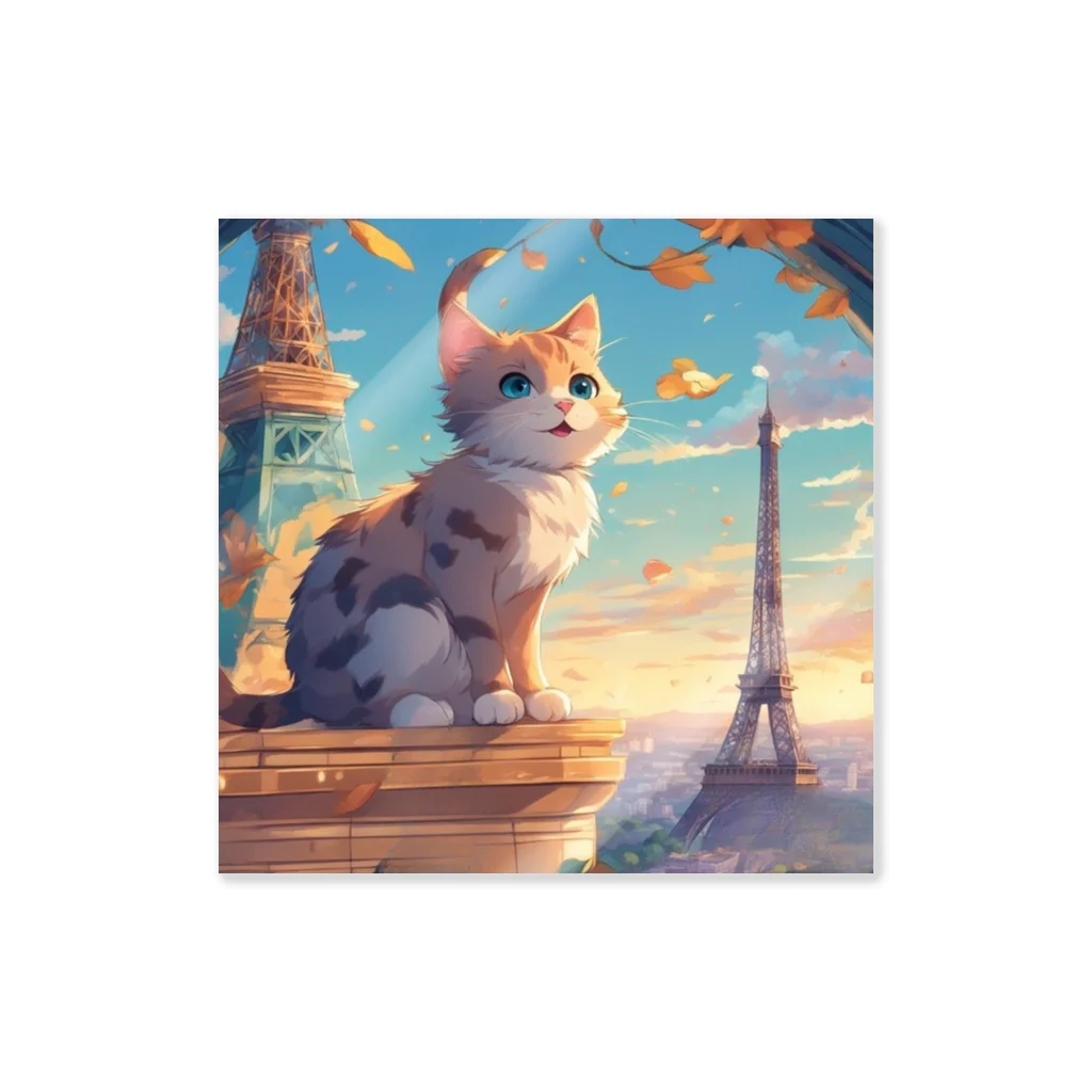 Cute-Animalsの【パリ旅行】ねこくん Sticker