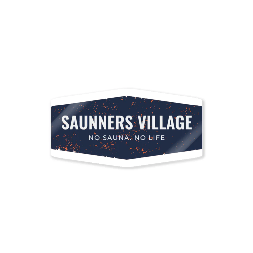 Saunners Village サウナーズビレッジのSaunners Village　oldstyleロゴ Sticker