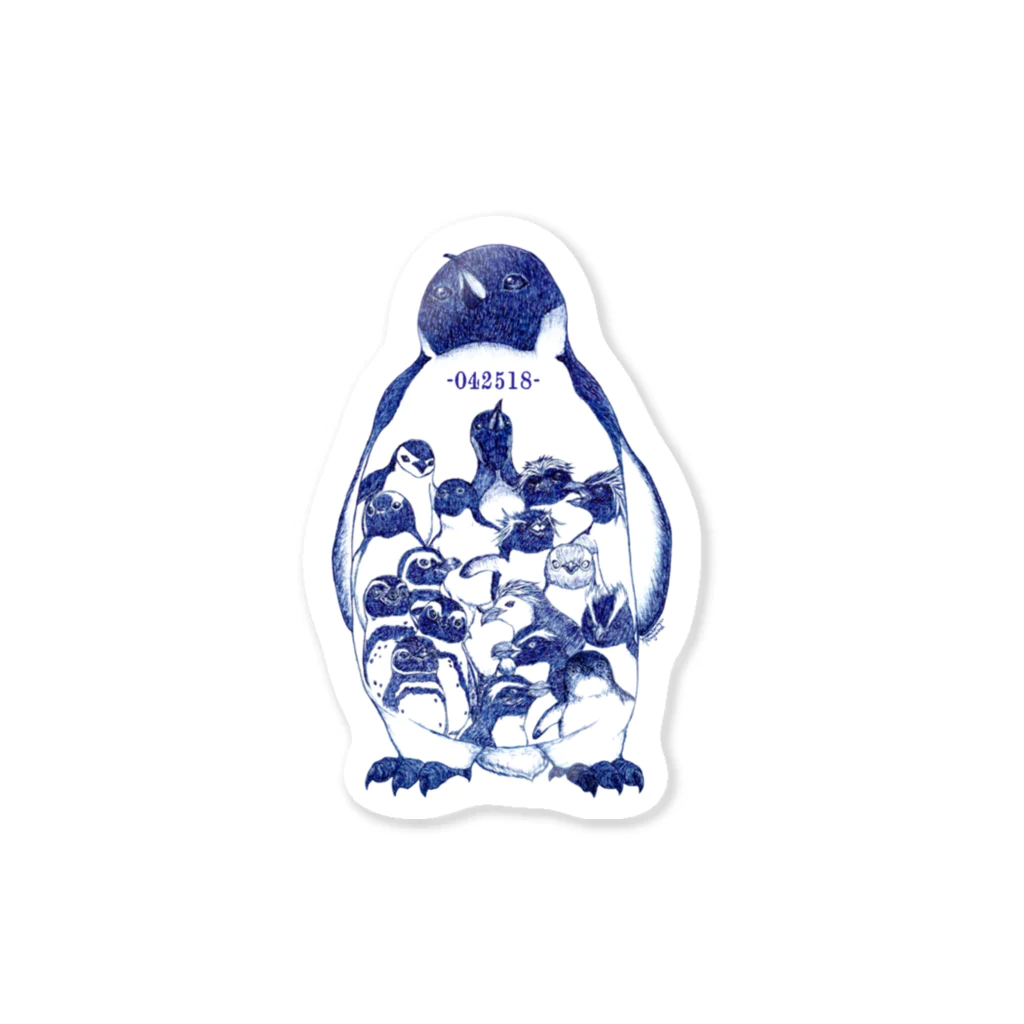 ヤママユ(ヤママユ・ペンギイナ)の-042518-World Penguins Day Sticker