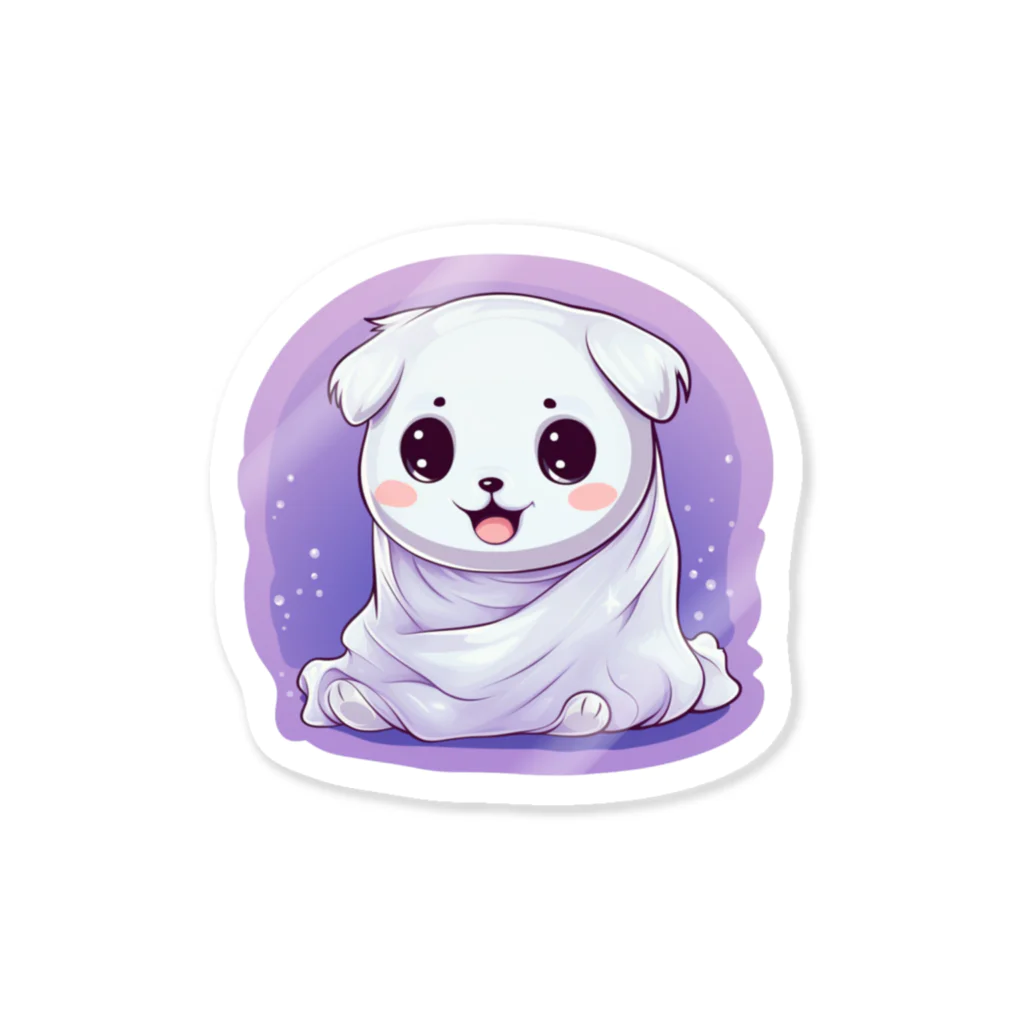 Vasetti_pressのオバケ子犬 Sticker