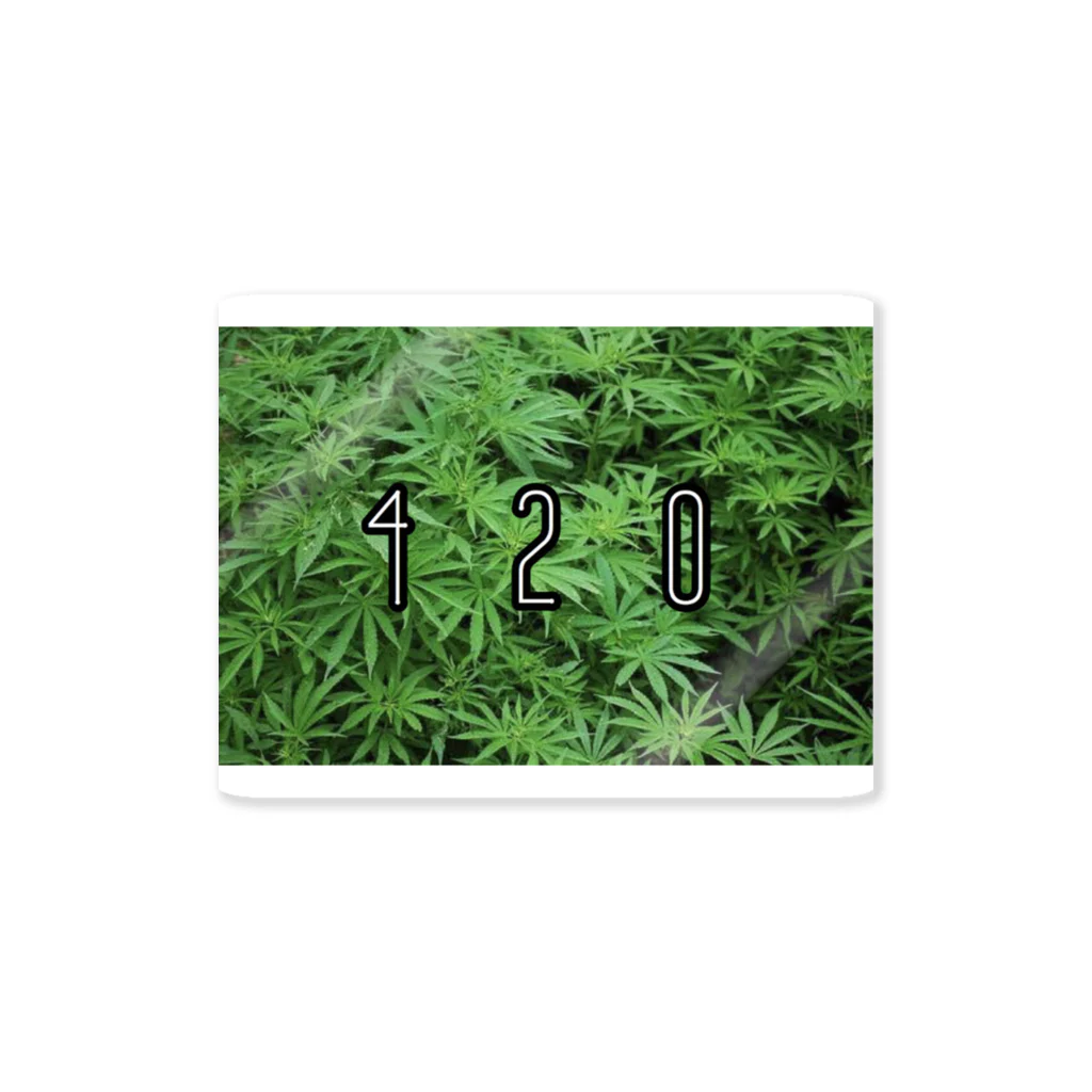 BlackJokesShopの420（大麻） Sticker