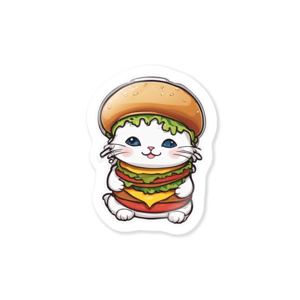 iruma_kentaのにゃんこバーガー Sticker