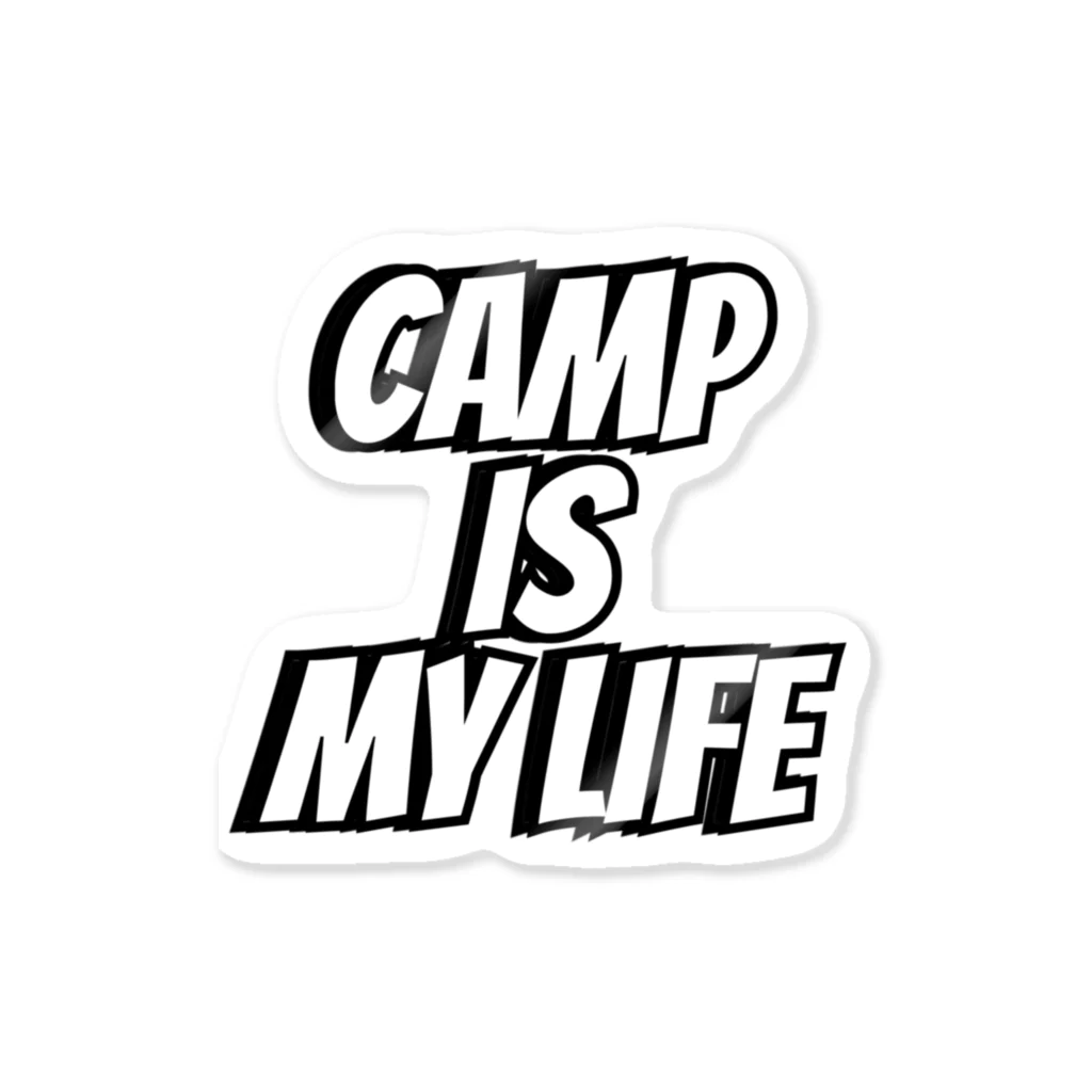 TiaのCAMP IS MY LIFE ステッカー Sticker