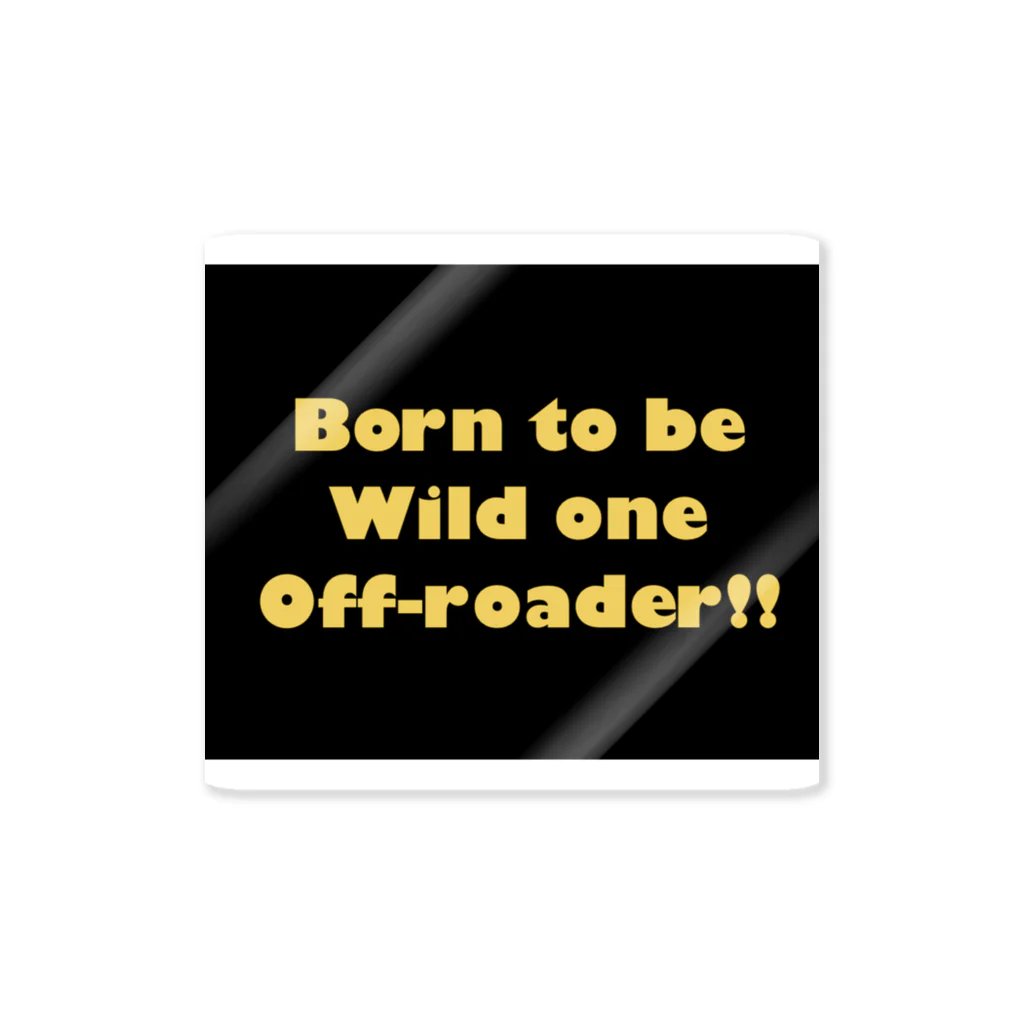 kemhole -ケムホール-のBorn to be Wild one Off-roader!! ステッカー