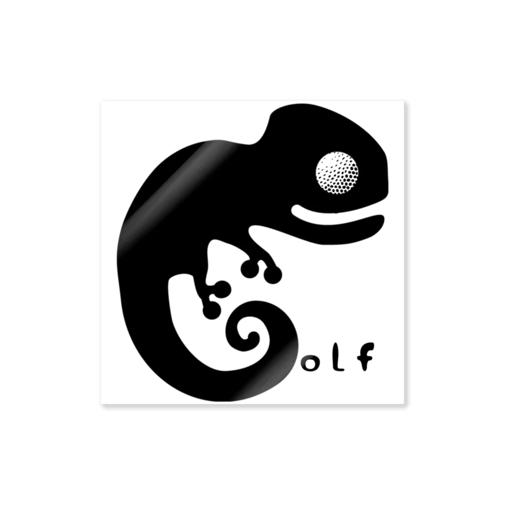 gym✖️golfのカメレオン　GOLF ステッカー