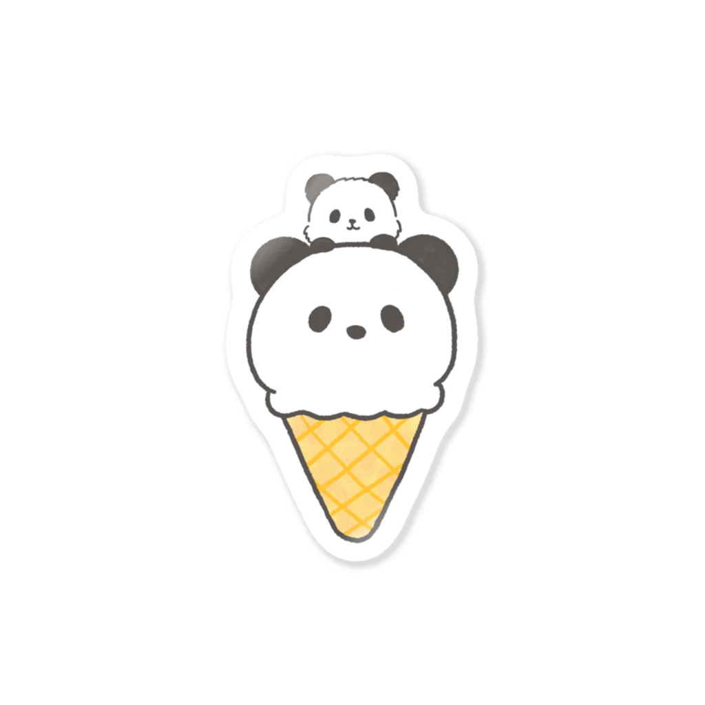 chiguのぱんたアイス Sticker