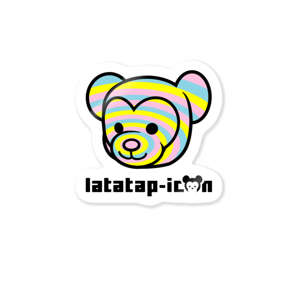 latatap-iconのラタタップアイコンステッカー ステッカー