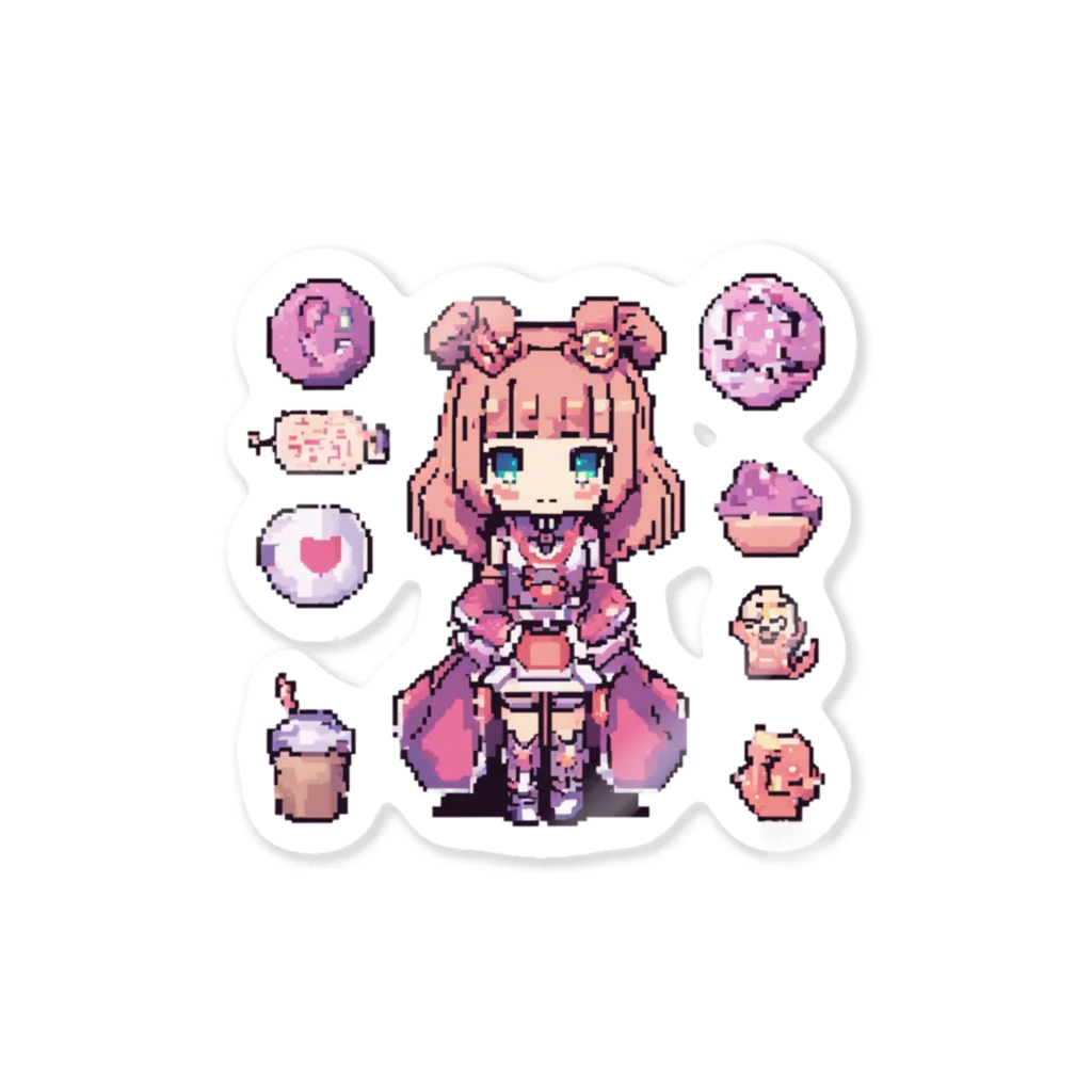 そのぴショップのドット絵魔法少女 Sticker