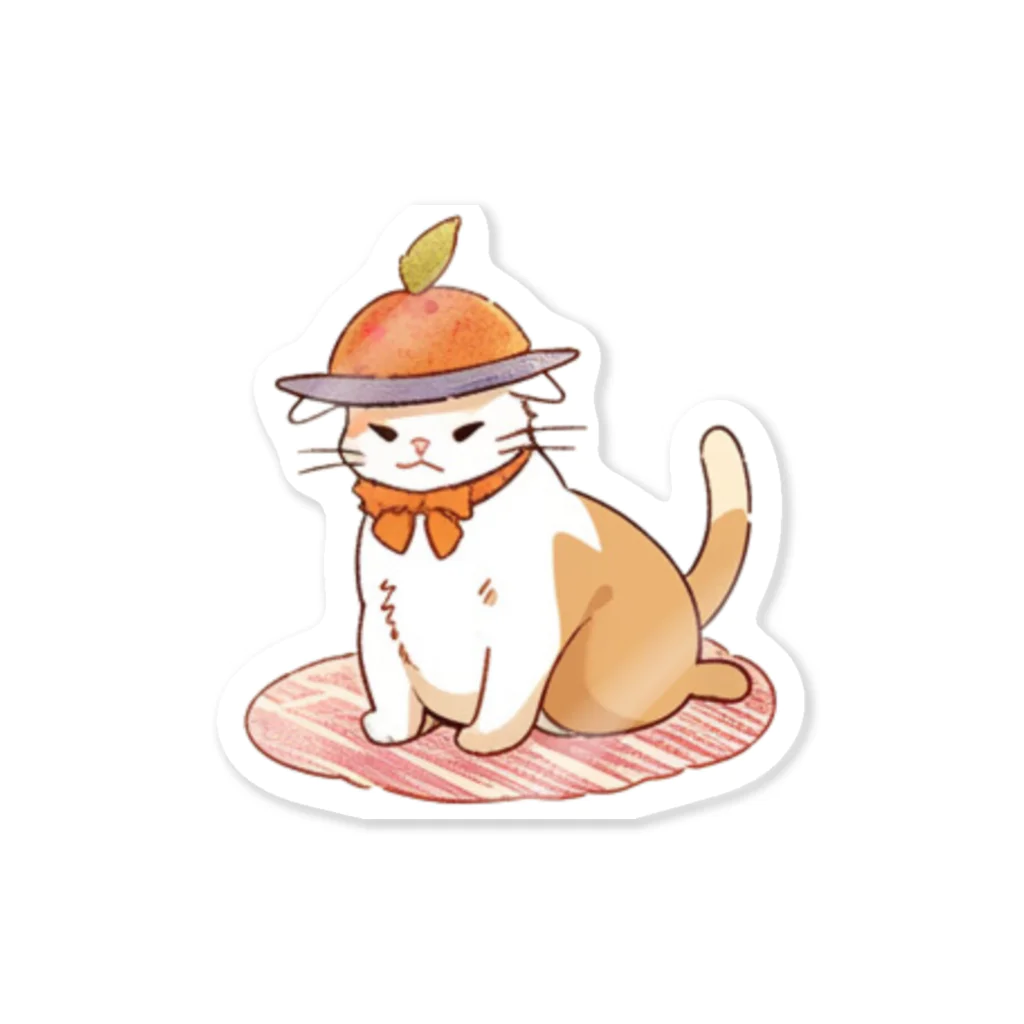 りーおすふぇんがりーのお腹ペコペコで具になっちゃったねこにゃん Sticker