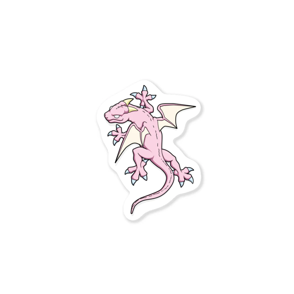 イラストハキダメのPINKDRAGON ステッカー