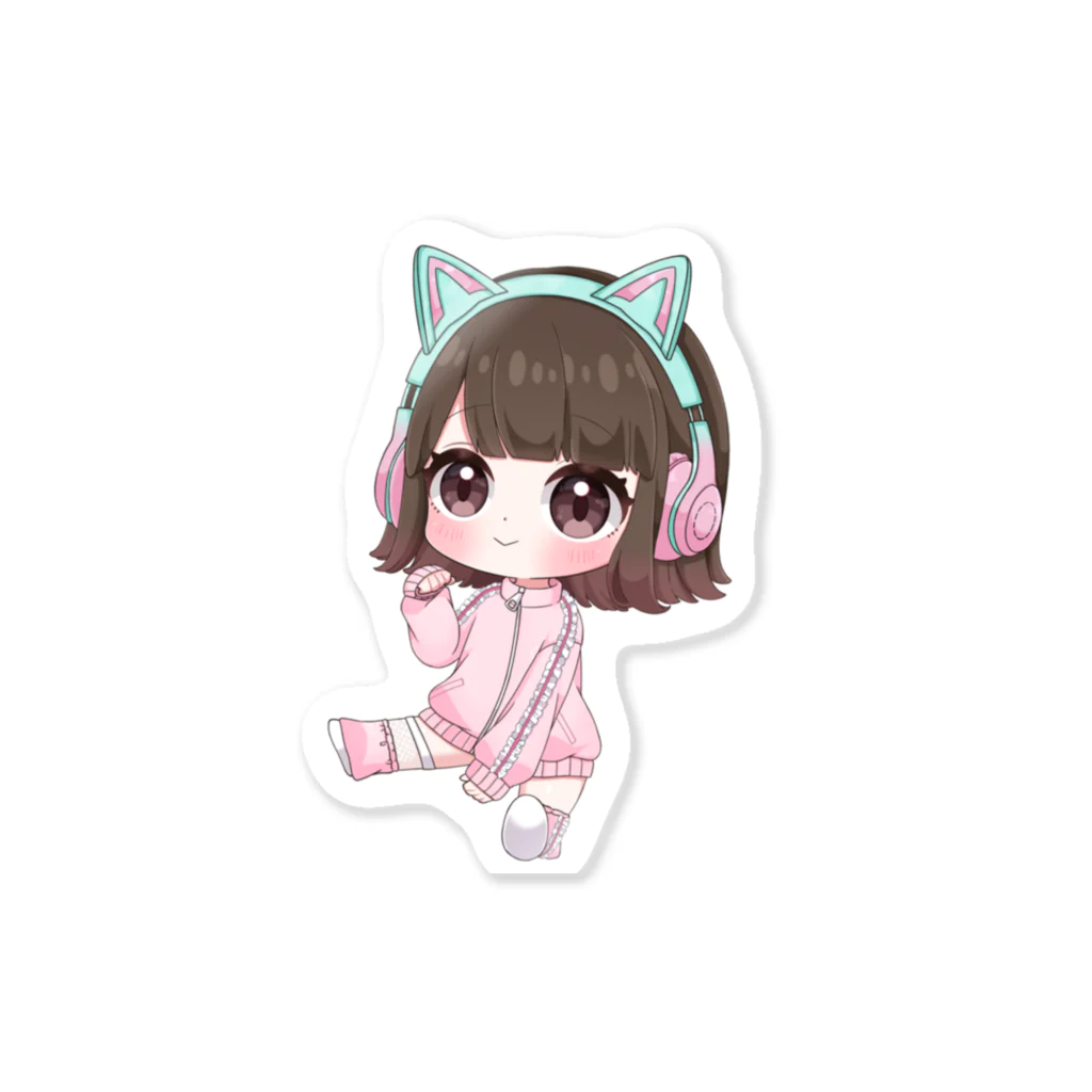 みっすー🐰🍜のおすわりみっすーちゃん Sticker