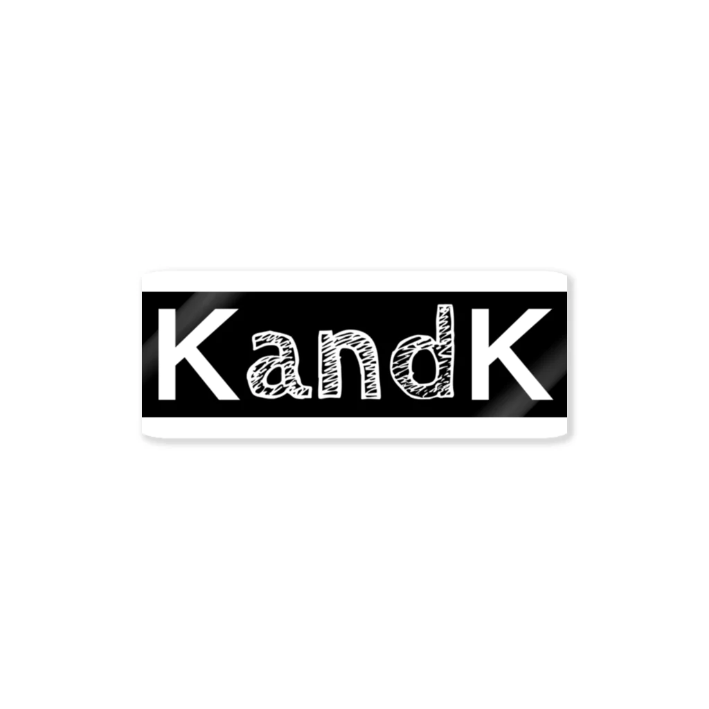 K and K companyのKandKロゴ Sticker