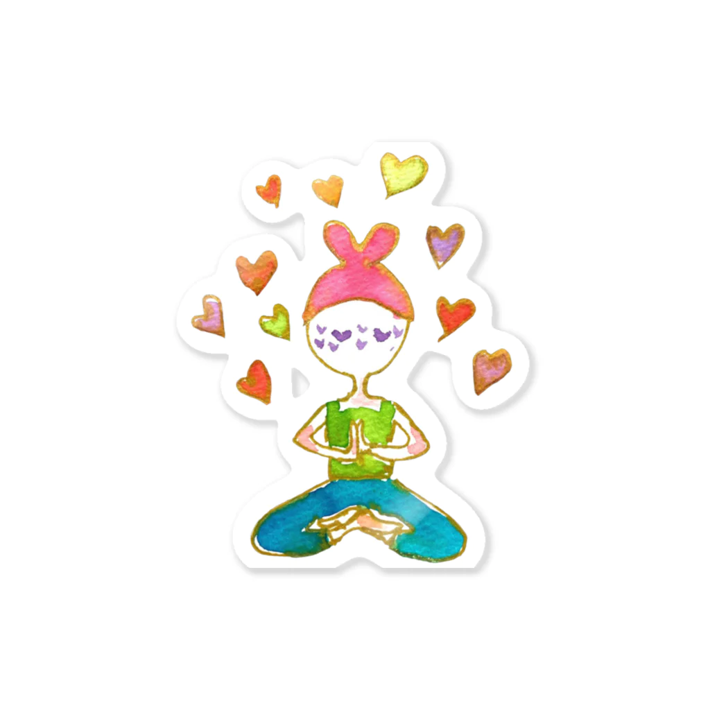 onmycolorの楽描き店のそばかすこちゃん with LOVE (小物） Sticker